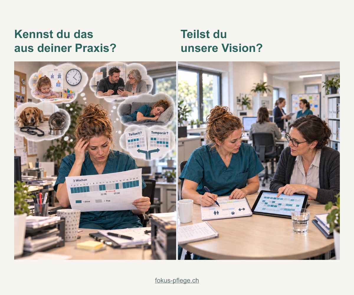 Dienstplanung und Privatleben: Gegenüberstellung von Alltag und Vision